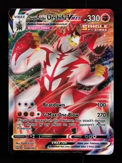 Single Strike Urshifu VMAX 086/163 SWSH05: Battle Styles Pokemon Card - Image 1