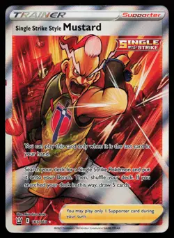 Single Strike Style Mustard 63/163 SWSH05: Battle Styles Pokemon Card - Image 1