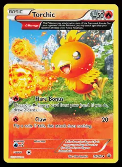 Torchic (Omega) 26/160 Uncommon XY - Primal Clash Non Holo Pokemon Card - Image 1
