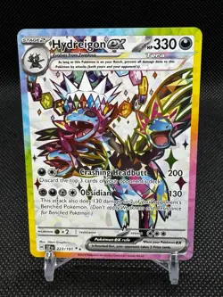 Hydreigon ex 223/191 Ultra Rare Pokemon Surging Sparks NM - Image 1