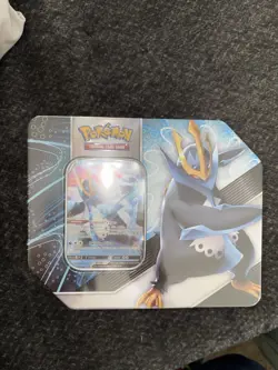 Pokemon TCG Empoleon V Strikers V Tin Striker V Tin Factory Sealed - Image 1