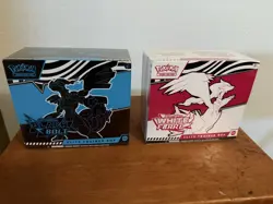 Pokemon TCG S&V Black Bolt & White Flare Sealed Elite Trainer Box ETB Set of 2 - Image 2