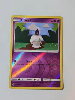 Pokemon - Litwick - 101/214 - Lost Thunder - Reverse Holo - NM - Image 1