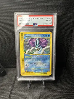 2003 POKEMON AQUAPOLIS #H25 SUICUNE-HOLO PSA 8 - Image 1