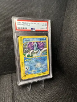 2003 POKEMON AQUAPOLIS #H25 SUICUNE-HOLO PSA 8 - Image 3