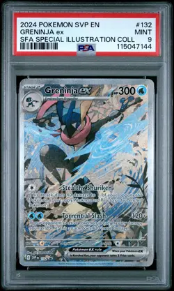 2024 POKEMON SVP EN-SV BLACK STAR PROMO #132 GRENINJA EX PSA 9 - Image 1