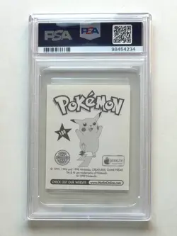 1999 Merlin Pokemon Album Stickers Articuno #189 PSA 9 - Image 2