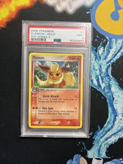 2006 Flareon 2/17 Pop Series 3 Holo PSA 9 Mint Pokemon TCG POP 128!! - Image 1