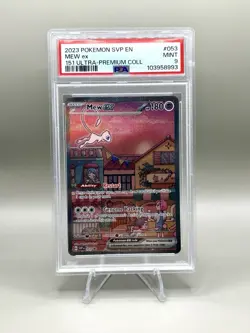 PSA 9 MINT Mew Ex 151 UPC Full Art Holo Pokemon Promo SVP 053 - Image 1
