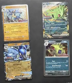 Pokemon TCG Lucario And Tyranitar Stamped Prismatic Evolutions Collection Promos - Image 1