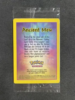 Pokemon ANCIENT MEW Sealed Movie Promo Holo Vintage 2000 *NM - Image 2