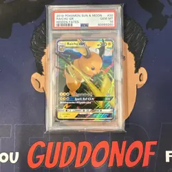 💎PSA 10 GEM MINT 2019 Pokemon Hidden Fates RAICHU GX #20 Ultra Rare - Image 1