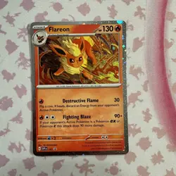 Flareon 167 Cosmos Holo Black Star Promo Prismatic Evolutions Pokemon - Image 1