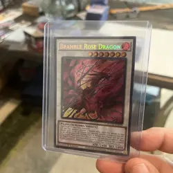 Yu-Gi-Oh! TCG BRAMBLE ROSE DRAGON 1st Edition Ultra Rare Holo MINT CONDITION - Image 1