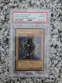 2002 Yu-Gi-Oh Portuguese Legend of Blue Eyes White Dragon Dark Magician - Image 1