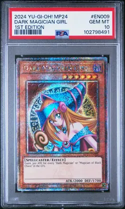 2024 YU-GI-OH! MP24-25TH ANV TIN: DUELING MIRRORS DARK MAGICIAN GIRL PSA 10 - Image 1