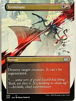 Terminate (Borderless) Double Masters 2022 NM Extended / Full Art CARD ABUGames - Image 1