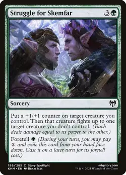 (1x FOIL) STRUGGLE FOR SKEMFAR - Kaldheim - MTG Magic the Gathering Card - Image 1