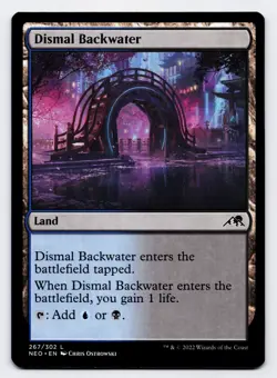 Dismal Backwater [267/302] NEO Land Non-Foil [MTG Card English] - Image 1