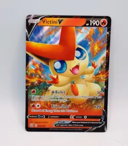 Victini V 021/163 Holo Ultra Rare Pokemon TCG Battle Styles Card NM Fresh Pull - Image 1