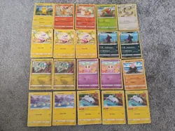 Pokemon TCG 2022 20x Card Bundle Includes Duplicates Used Played with Condition - Image 1