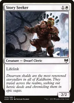 (1x FOIL) STORY SEEKER - Kaldheim - MTG Magic the Gathering Card - Image 1