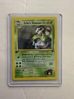 Pokemon TCG Erika's Venusaur Gym Challenge Holo Card 4/132 1st Edition Rare - Image 1