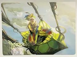 Nael, Avizoa Aeronaut | Gold-Stamped Signature Art Series | #51 DMU Art Card MTG - Image 1