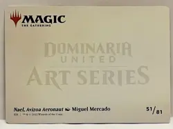 Nael, Avizoa Aeronaut | Gold-Stamped Signature Art Series | #51 DMU Art Card MTG - Image 2
