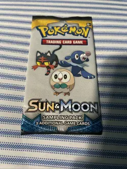 Pokemon Card - Sun & Moon Base - Sampling Pack - 3 Cards - Factory Sealed - Image 1