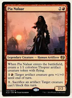 Pia Nalaar -#124-MTG-Kaladesh (KLD)-Regular-LP - Image 1