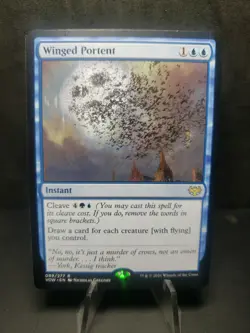 WINGED PORTENT 089/277 INNISTRAD CRIMSON VOW MTG MAGIC NM - Image 1