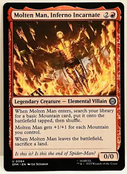 Molten Man, Inferno Incarnate -#84-MTG- Marvel's Spider-Man-Regular-NM - Image 1