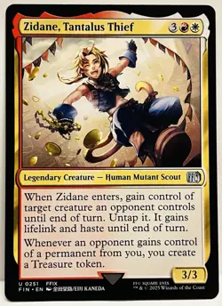 Zidane, Tantalus Thief -#251-MTG-FINAL FANTASY-Regular-NM - Image 1