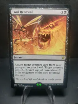 Played MTG Foul Renewal Dragons of Tarkir DTK R 101 - Image 1