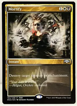 Mortify - FOIL - #192-MTG-Ravnica Allegiance- FNM Promos -NM - Image 1