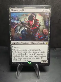 x1 Massacre Girl R MTG War Of The Spark M/NM, English - Image 1