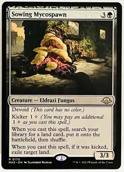 Sowing Mycospawn -#170-MTG- Modern Horizons 3- Regular- NM - Image 1