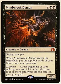 Mindwrack Demon -#124-MTG-Shadows over Innistrad-Regular-NM - Image 1