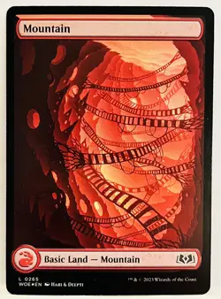 Mountain (0265) FOIL-MTG-Wilds of Eldraine WOE-NM - Image 1