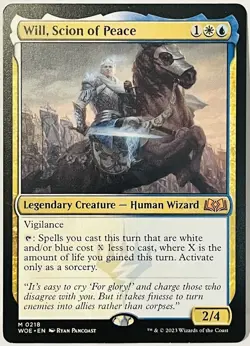 Will, Scion of Peace #218-MTG-Wilds of Eldraine WOE-Regular-LP - Image 1