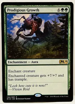 Prodigious Growth -#194-MTG-Core Set 2019-Regular-LP - Image 1