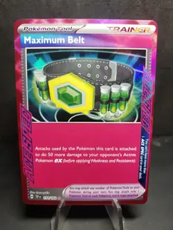 Maximum Belt 154/162 Ace Spec Trainer Rare SV Temporal Forces Pokemon TCG - Image 1