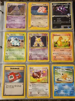 Pokemon Collection Binder Lot of Cards Holo Rare Vintage WoTC Shadowless Etc - Image 1