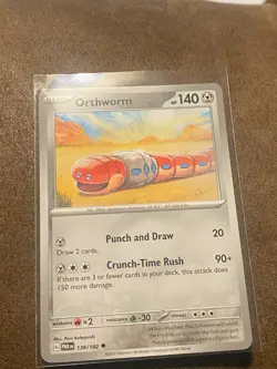 Pokemon - Orthworm - 138/182 - Paradox Rift Reverse Holo - Image 1