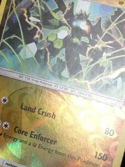 Pokemon TCG Zygarde 100/147 Reverse Holo Rare SM Burning Shadows LP - Image 2