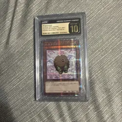 YuGiOh Winged Kuriboh PAC1-JP011 Alt Art Prismatic Secret CGC PRISTINE 10 2021 - Image 2