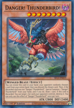 YuGiOh! - Danger! Thunderbird! - SR13-EN019 - 1st Edition - Common - Image 1