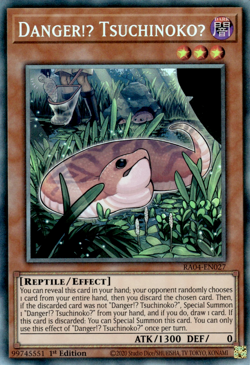 Danger!U TsuchinokoU - RA04-EN027 - Collector's Rare 1st Edition YuGiOh Card - Image 1