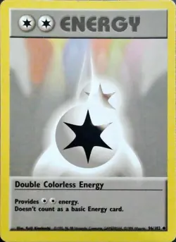 Double Colorless Energy 96/102 Pokemon Base Set Card - Image 3